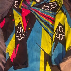 Fox Blue and Black Long-Sleeve Jersey